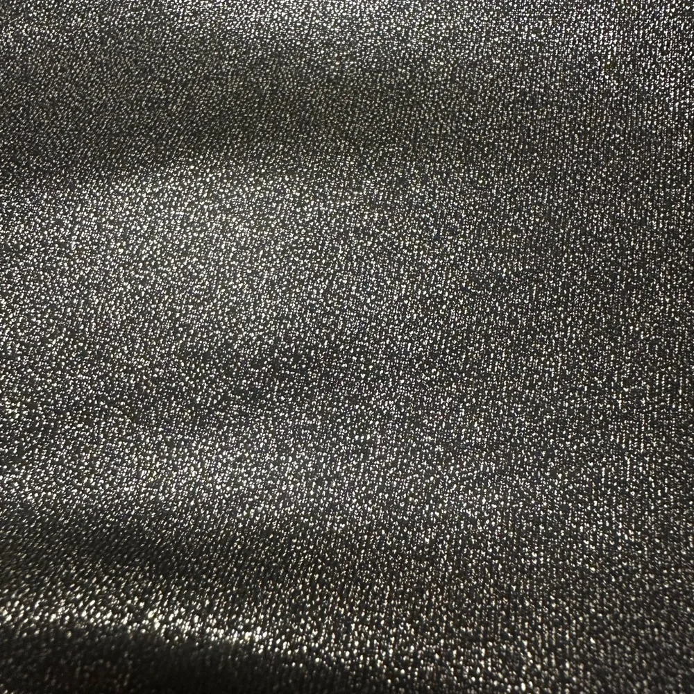 JoyLab Silver Metallic Mesh Shine Disco Leggings Tights Womens Medium - Picture 3 of 8